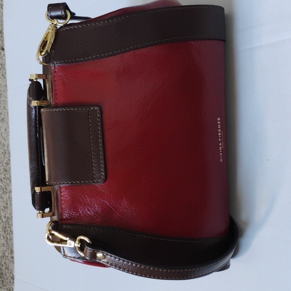 Red Ox Blood Color Leather Handbag - Picture 3 of 13